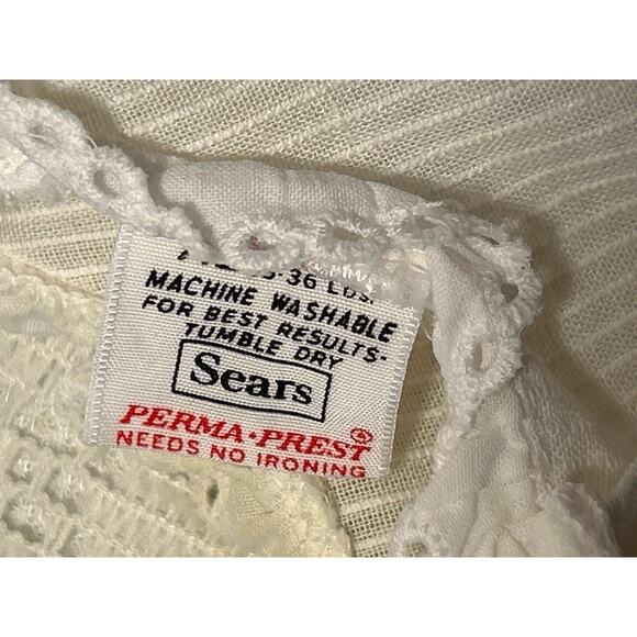 Vintage Sears 60’/70’s Infant Tennis blouse/Dress 18-24 months, Red,Wht & Blue - Picture 6 of 7